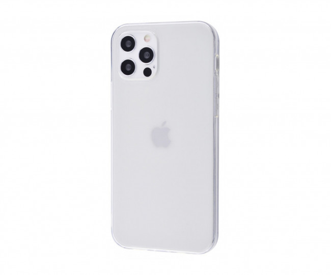 Чехол iPhone 12 Pro Max Silicone Clear 2.0mm Transparent Full Camera